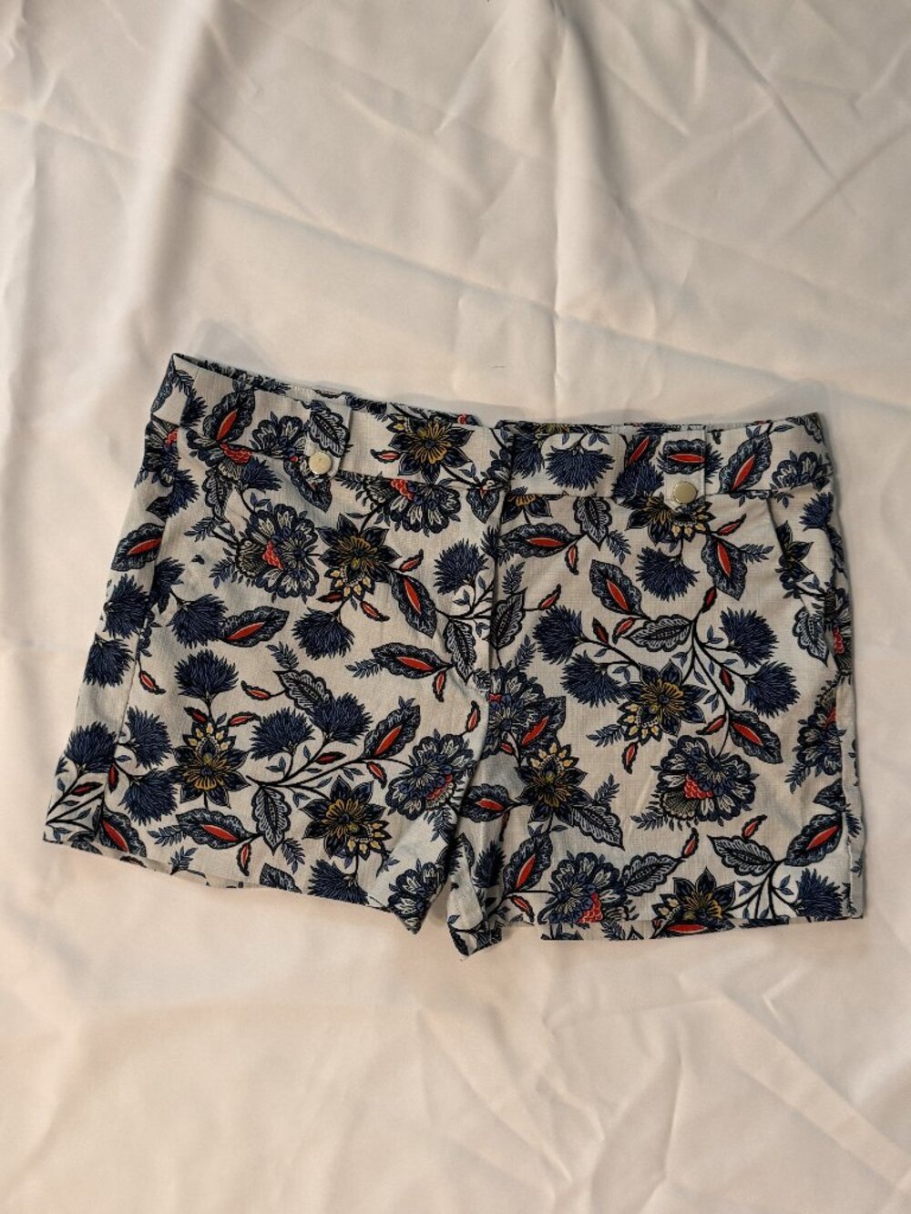 Loft Floral Chino Shorts - Size 12